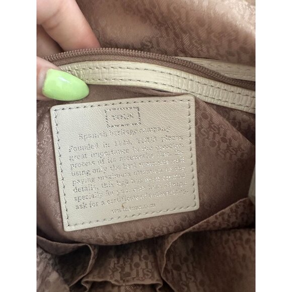 TOUS Blue White Perforated Leather Crossbody Bag w/ Dustbag - Picture 10 of 15